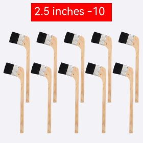 Long Handle Black Hair Wooden Handle Brush (Option: 2 ¬∑ 5 Inches Ten)